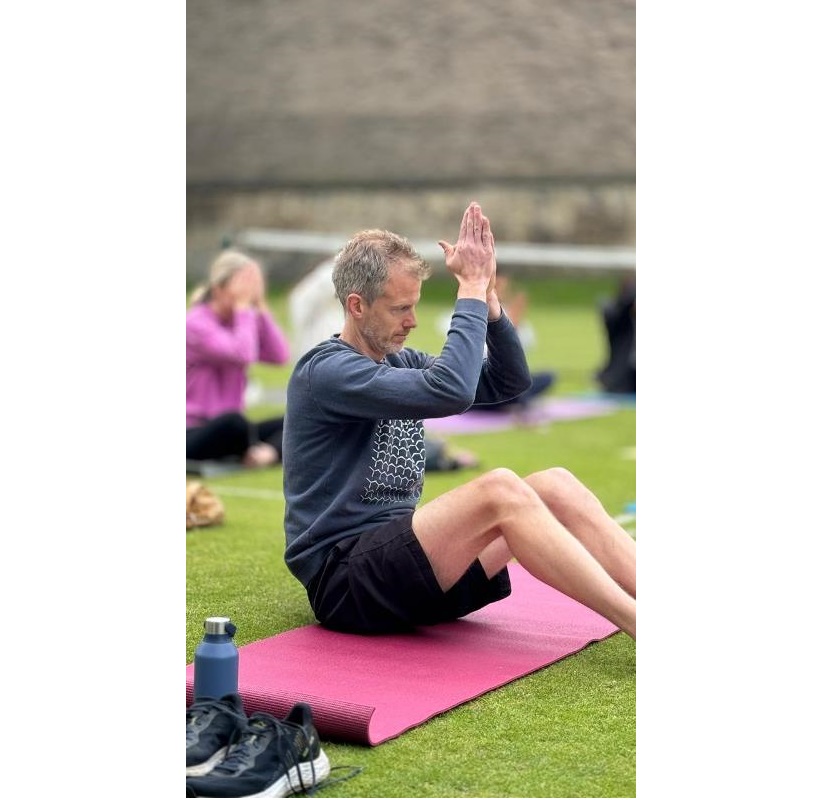 Celebrated International Day Of Yoga at Grange Cricket Club, Edinburgh